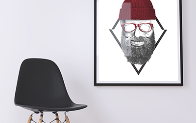 Crâne hipster